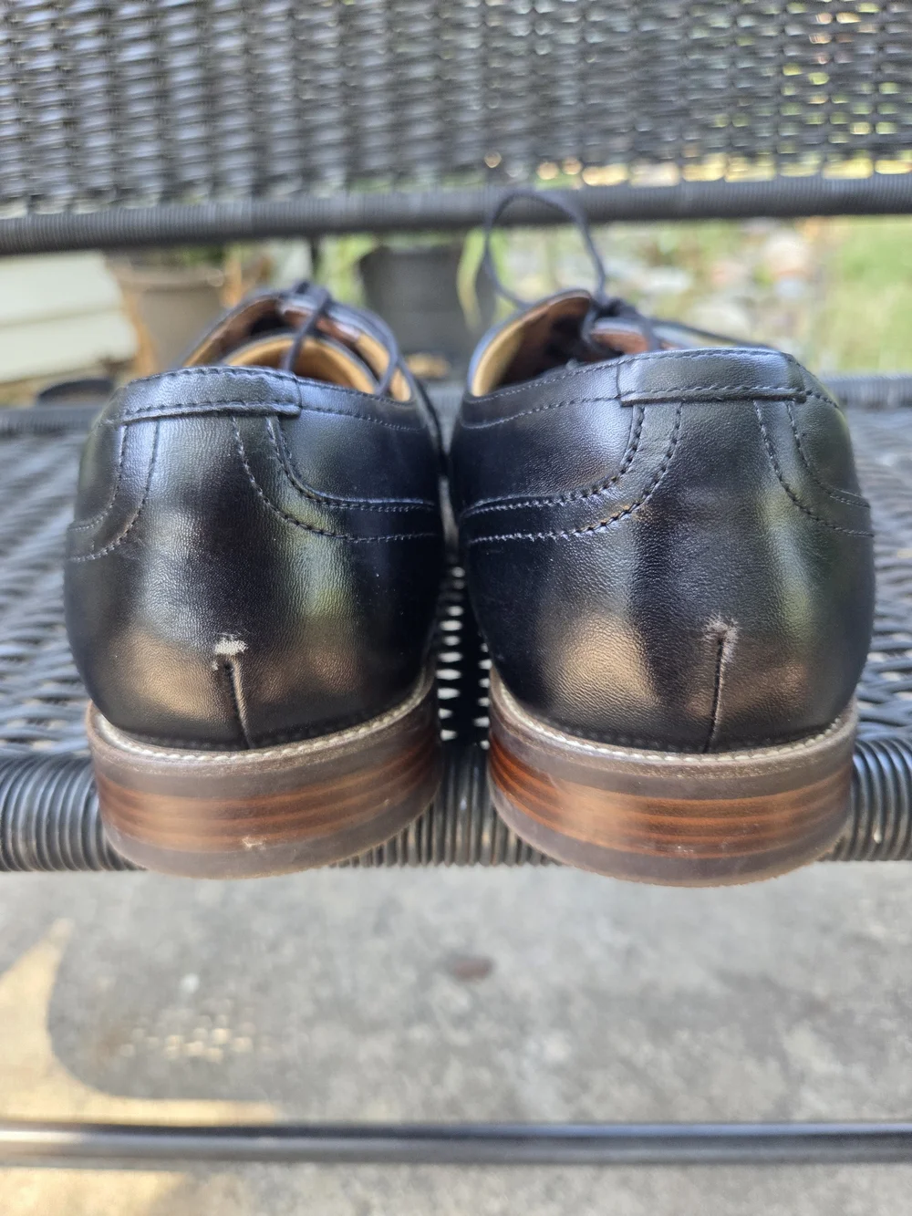 FLORSHEIM Men's Black Cap Toe Oxford Dress Shoes Size 10.5